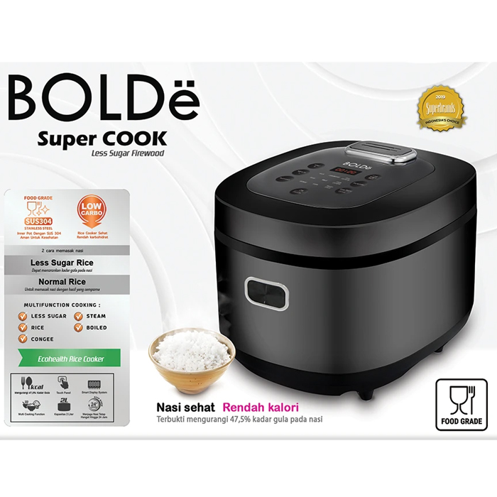 BOLDE Super COOK Less Sugar FIREWOOD